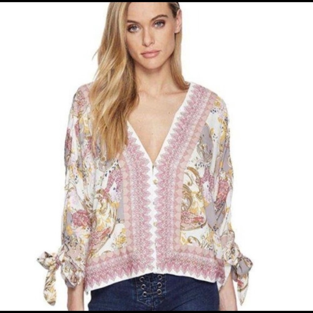 Free People Catch Me If You Can Floral Top